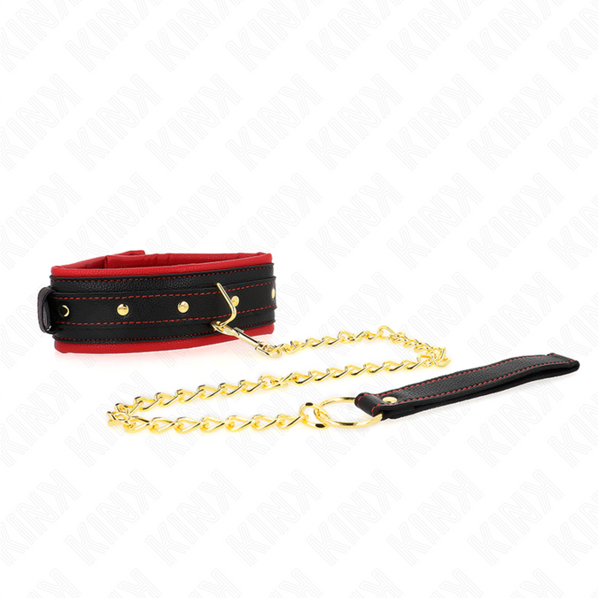 Kink – Halsband mit einfachem Stoff-Leine verstellbar 33 – 48 cm x 5,7 cm