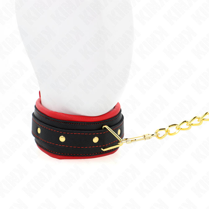 Kink – Halsband mit einfachem Stoff-Leine verstellbar 33 – 48 cm x 5,7 cm