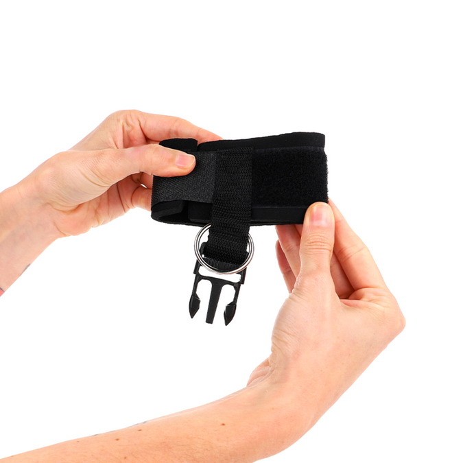 Kink – Neoprene Hook&loop Fastener Wrist Restraints Black Adjustable 22 – 34 Cm