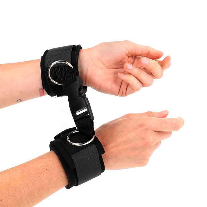 Kink – Neoprene Hook&loop Fastener Wrist Restraints Black Adjustable 22 – 34 Cm