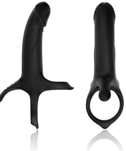 Armony – Dildo With Ring & Vibrator Black Armony – Dildo With Ring & Vibrator Black