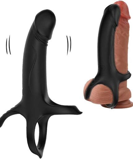 Armony – Dildo With Ring & Vibrator Black Armony – Dildo With Ring & Vibrator Black