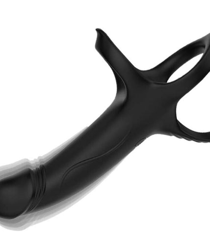 Armony – Dildo With Ring & Vibrator Black Armony – Dildo With Ring & Vibrator Black