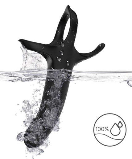 Armony – Dildo With Ring & Vibrator Black Armony – Dildo With Ring & Vibrator Black