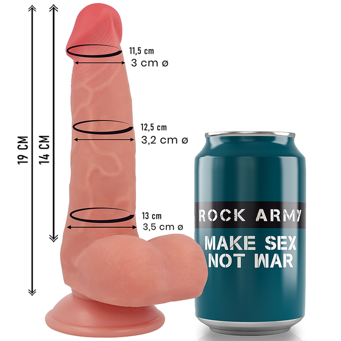 Pleasurements – Rockarmy – Flüssigsilikon Fuchs Realistischer Dildo 19 cm