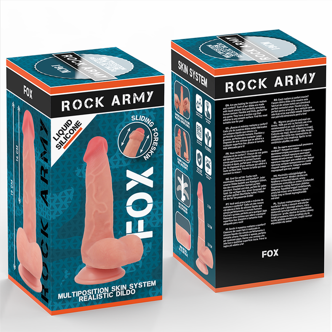 Pleasurements – Rockarmy – Flüssigsilikon Fuchs Realistischer Dildo 19 cm