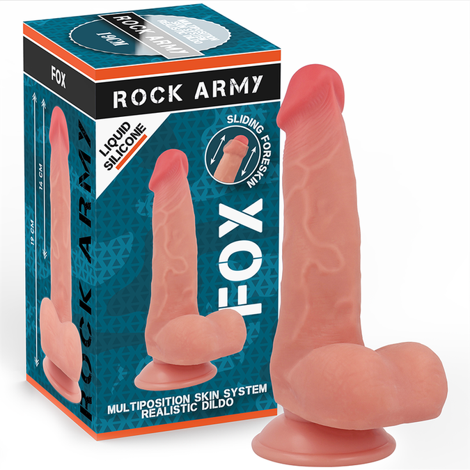 Pleasurements – Rockarmy – Flüssigsilikon Fuchs Realistischer Dildo 19 cm