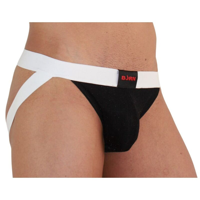 Burn – 004 Jock Glanzend Zwart / Wit XL