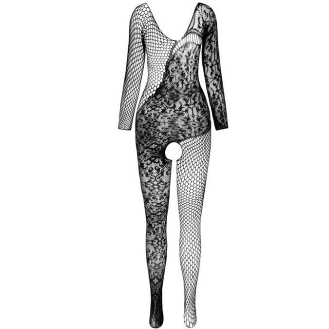 Passion – Bs 107 Bodystocking Schwarz Einheitsgröße