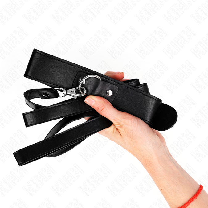 Kink – Necklace With Belt 116 Cm Black Strap Adjustable 32 – 50 Cm X 8 Cm