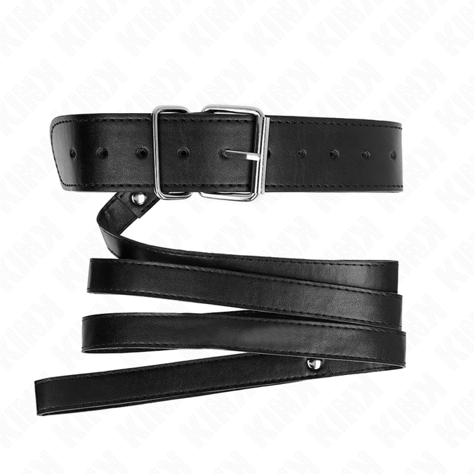 Kink – Necklace With Belt 116 Cm Black Strap Adjustable 32 – 50 Cm X 8 Cm