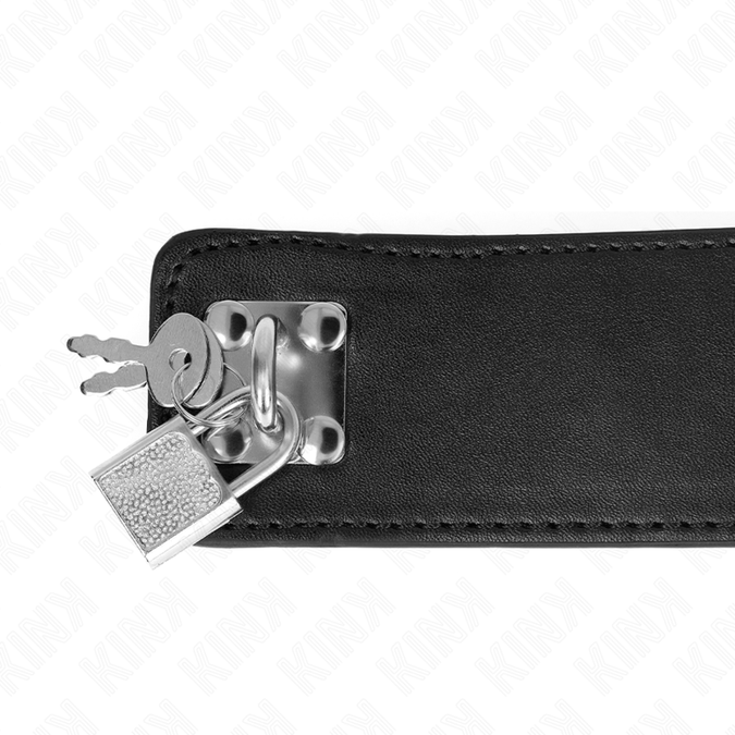 Kink – Halsband Mit Gürtel 65 Cm Mit Breitem Schwarzem Riemen Verstellbar 33,5 – 41 Cm X 5 Cm
