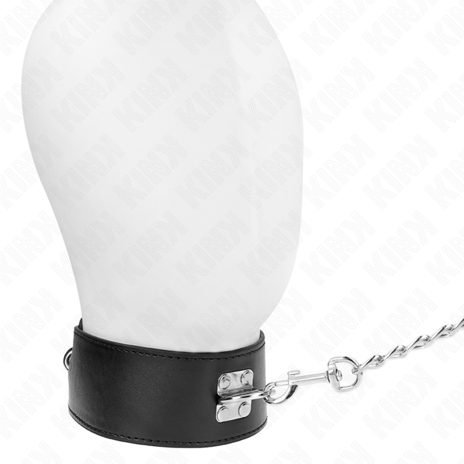 Kink – Halsband Mit Gürtel 65 Cm Mit Breitem Schwarzem Riemen Verstellbar 33,5 – 41 Cm X 5 Cm