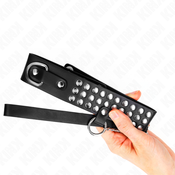 Kink – Halskette mit Riemen 65 cm mit Glanz Verstellbar 37 – 42 cm x 5,3 cm