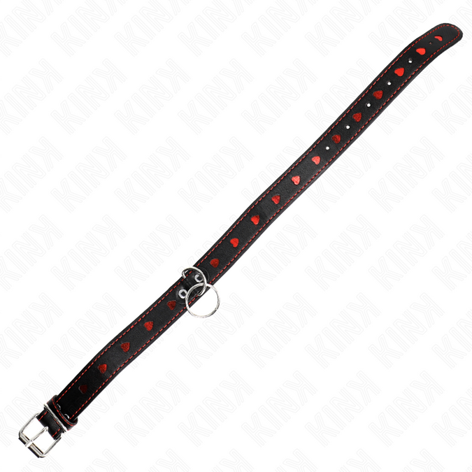 Kink – Halskette mit Riemen 65 cm Herzdetails 52,5 x 2,5 cm
