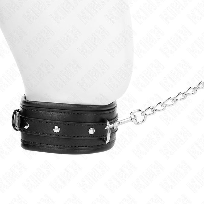 Kink – Halskette mit glänzendem Schnallenriemen 65 cm 48,5 cm x 5,3 cm