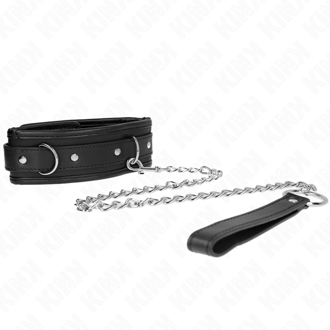 Kink – Basismodell Halsband mit Leine 65 cm Modell 1 53 x 6 cm