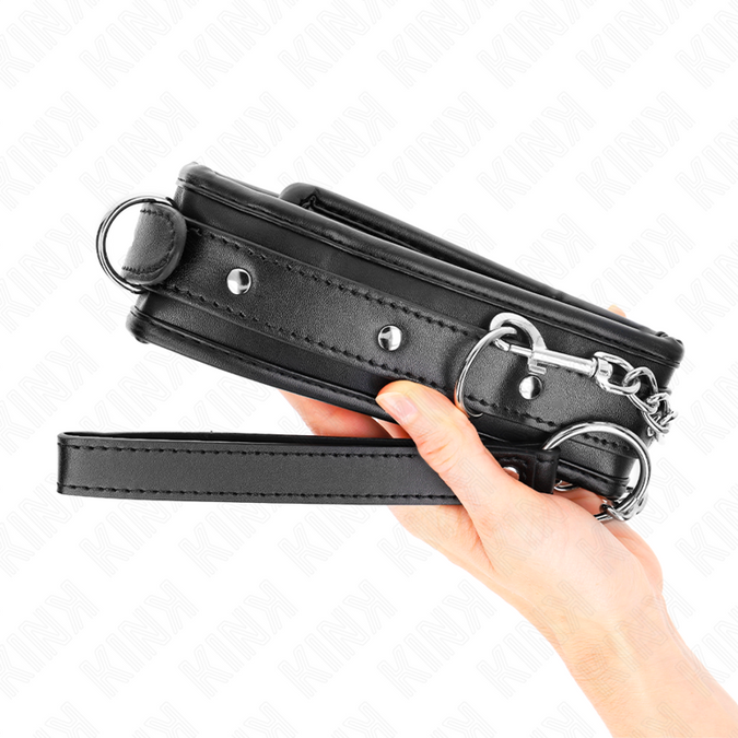 Kink – Schweres Halsband Mit Gürtel 65 Cm Modell 1 Verstellbar 36,5 – 50 Cm