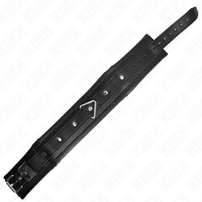 Kink – Halskette mit Schwamm-Lederimitat-Riemen Modell 1 verstellbar 37 – 54 cm x 3 cm