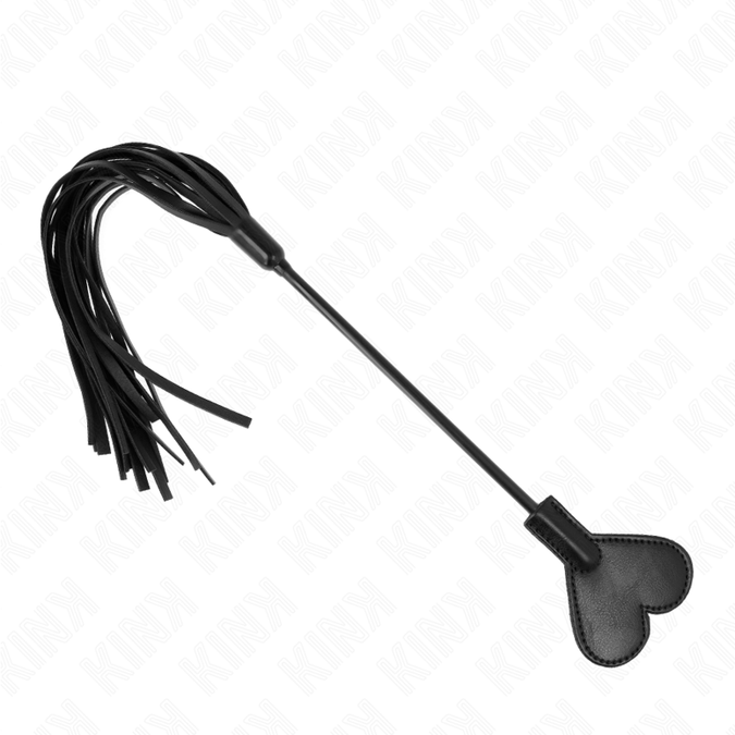Kink – Range Peitsche mit Herz-Paddel 35 cm