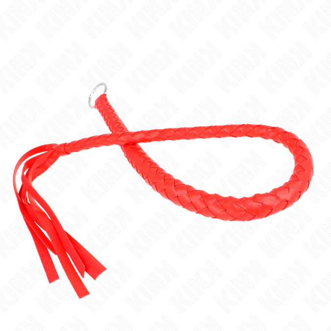 Kink – Schlangenpeitsche mit rotem Handring 65 cm