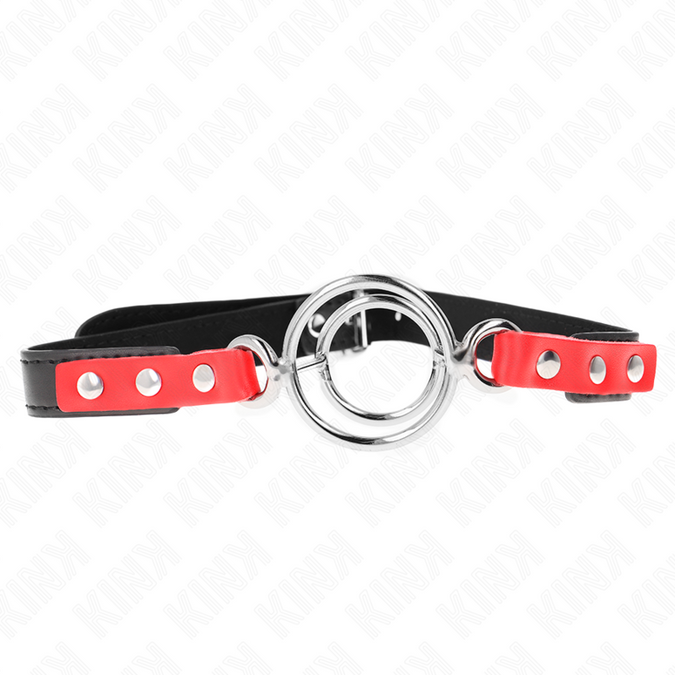 Kink – Knebel Mit Mehreren O-Ringen 4 / 4,8 Cm Rot 38 X 56 Cm