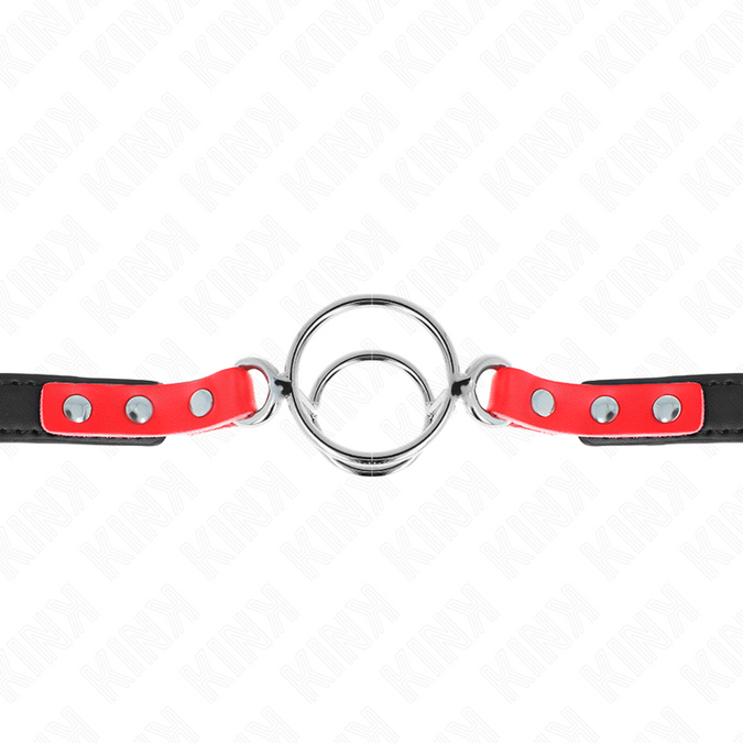 Kink – Knebel Mit Mehreren O-Ringen 4 / 4,8 Cm Rot 38 X 56 Cm