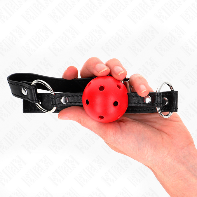Kink – Hohle Harte Rote Kugel 4,5 Cm Knebel Modell 1 63,5 X 2 Cm