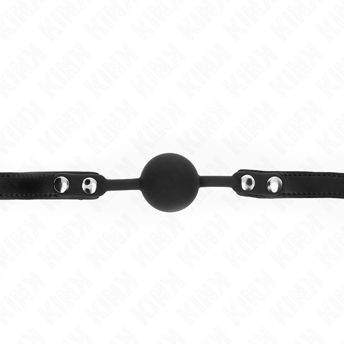 Kink – Modell 1 Silikonball 4 cm Knebel mit Schloss 60 x 2 cm