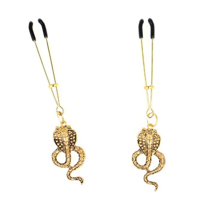 Kink – Cobra Anhänger Brustwarzenklemmen 6 Cm