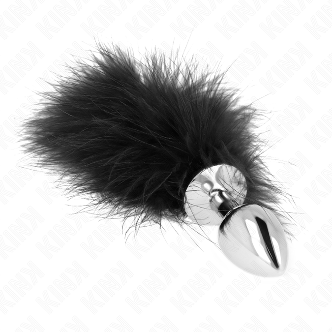 Kink – Analplug aus Edelstahl 11 x 7 cm mit Feder 11 cm