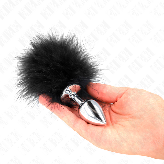 Kink – Analplug aus Edelstahl 11 x 7 cm mit Feder 11 cm
