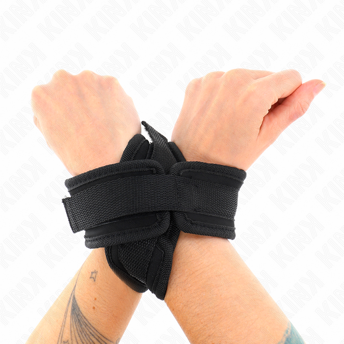 Kink – Kreuz-Handschellen Schwarz 34 X 5,5 Cm