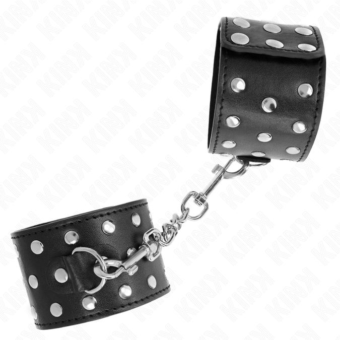 Kink – Punk-Handgelenkfesseln, verstellbar 19 – 24 cm x 5,5 cm