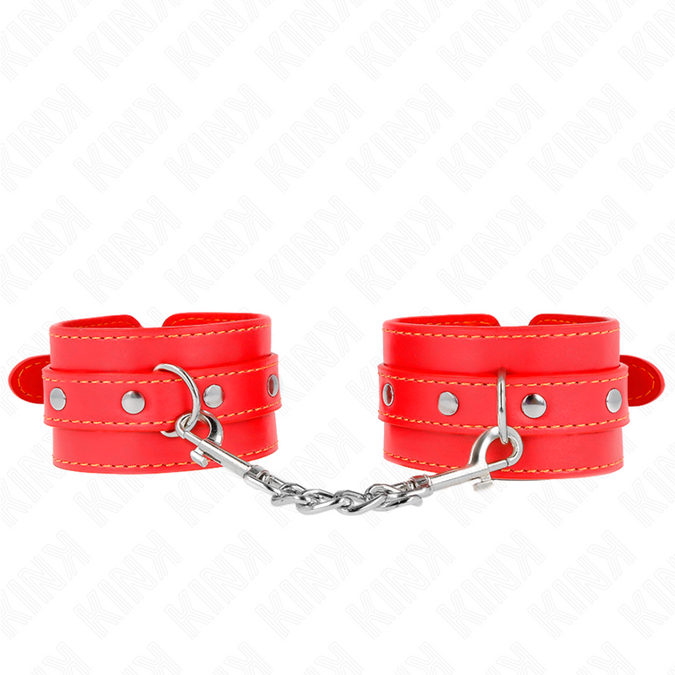 Kink – Dünne Handgelenkfesseln Rot, verstellbar 21 – 33 cm