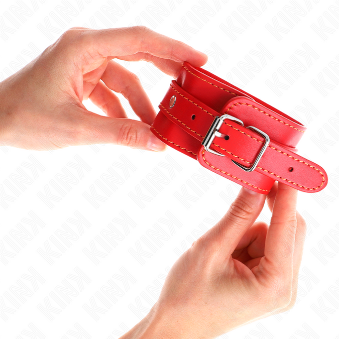 Kink – Dünne Handgelenkfesseln Rot, verstellbar 21 – 33 cm