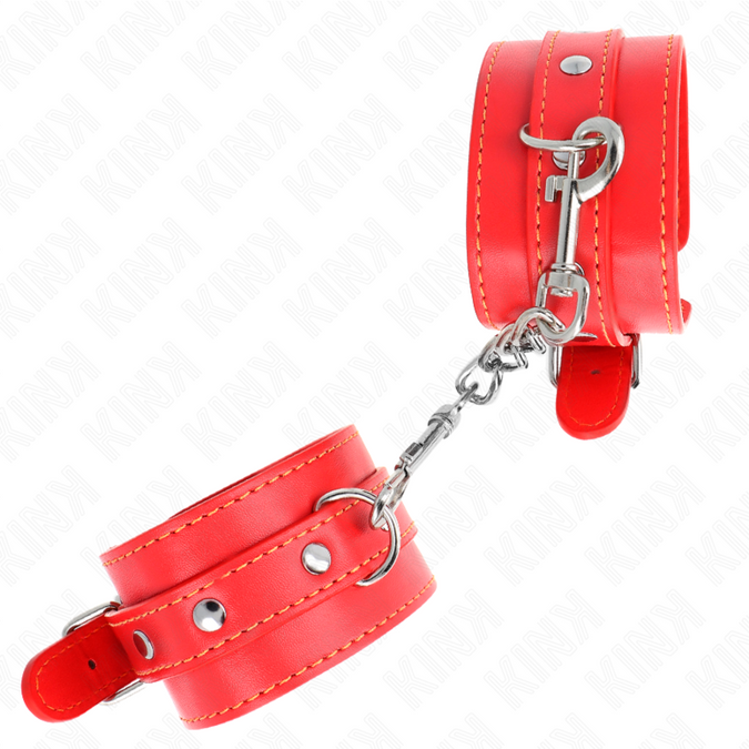Kink – Dünne Handgelenkfesseln Rot, verstellbar 21 – 33 cm