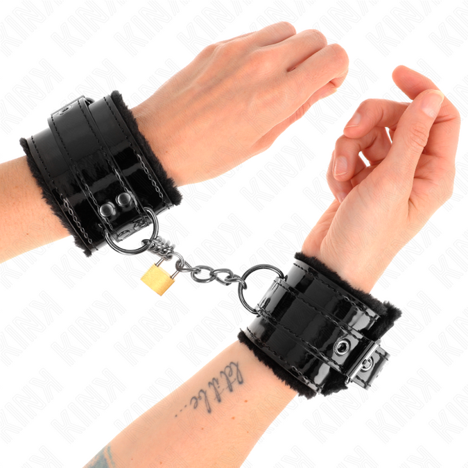 Kink – Leichte Handgelenkfesseln mit Kupferschloss Verstellbar 17 – 29 cm x 5,5 cm