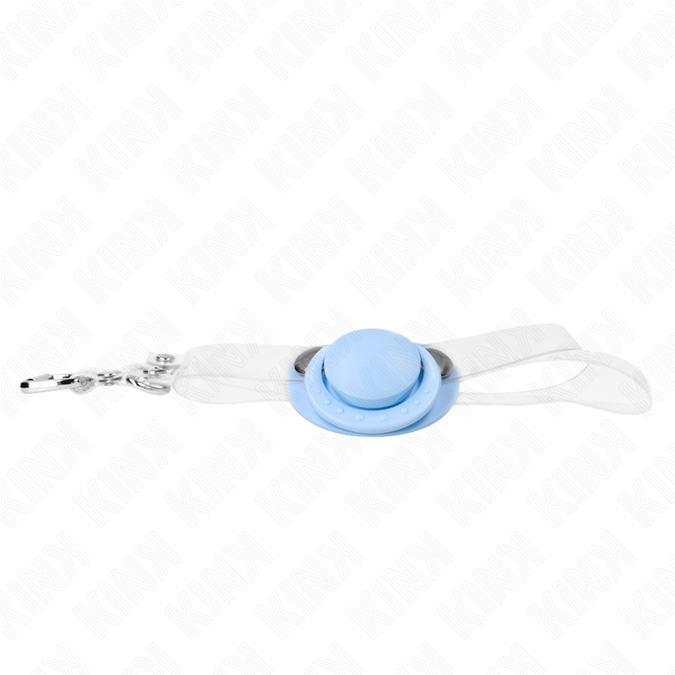 Kink – Hellblaue Schnuller-förmiger Knebel 5,5 x 4 cm Verstellbar 43 – 60 cm