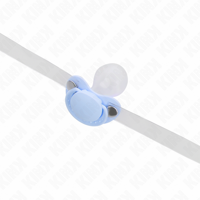Kink – Hellblaue Schnuller-förmiger Knebel 5,5 x 4 cm Verstellbar 43 – 60 cm