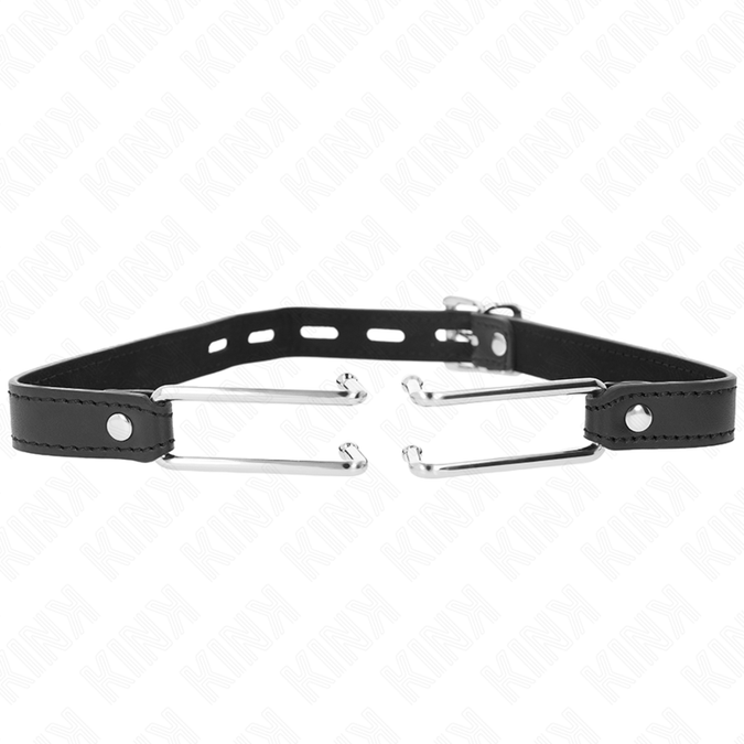 Kink – Metal Hook Gag 11.5 Cm With Leatherette Strap Adjustable 39 – 58 Cm X 2 Cm