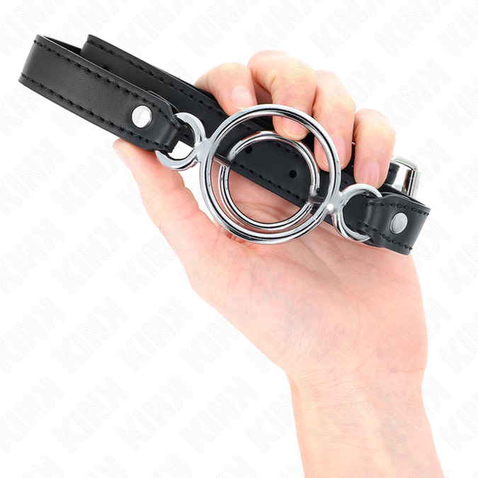 Kink – Knebel Mit Mehreren O-Ringen 5 Cm Schwarz 63 X 2,5 Cm