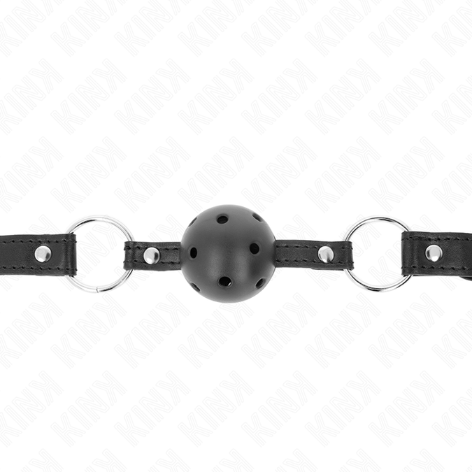 Kink – Holle Harde Zwarte Bal 4,5 Cm Gag Model 1 63,5 x 2 Cm