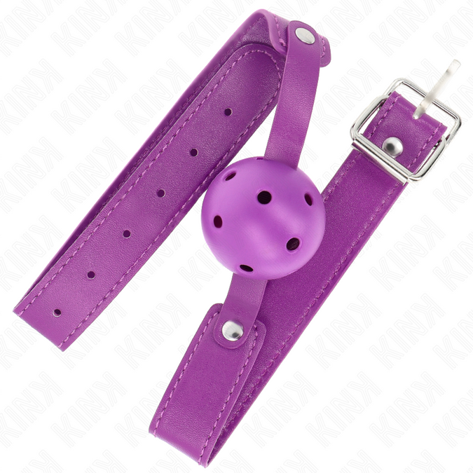 Kink – Lila atmungsaktive Kugel 4,5 cm Knebel 65 x 2,5 cm