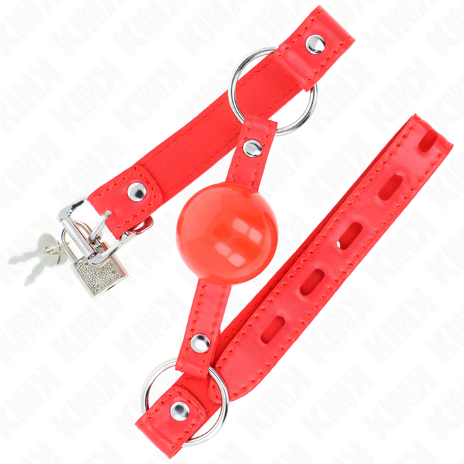 Kink – Tpe Kugel 4 Cm Knebel Mit Rojo Schloss 60 X 2 Cm