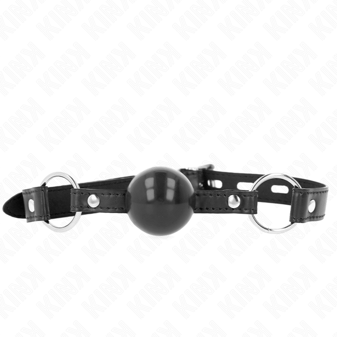 Kink – Schwarzer TPE Ballknebel 4 cm, 60 x 2 cm