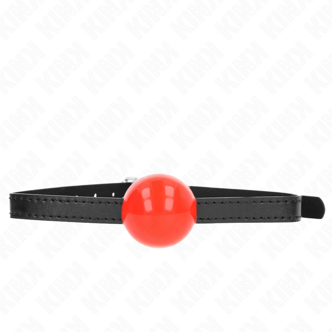Kink – Roter einzelner fester Ball 4 cm Knebel 65 x 1,5 cm