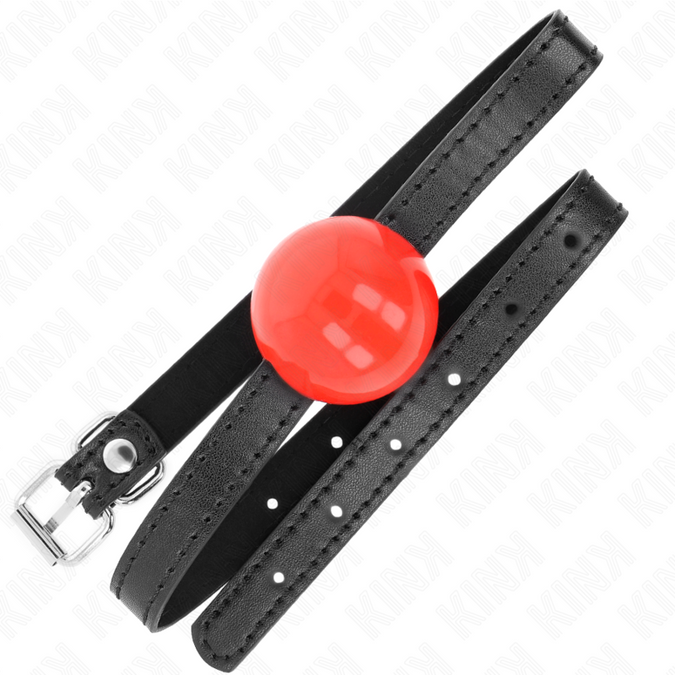 Kink – Roter einzelner fester Ball 4 cm Knebel 65 x 1,5 cm