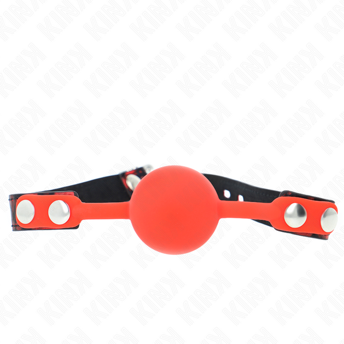 Kink – Modell 2 Silikonball 4 cm Knebel mit Schloss 60 x 2 cm
