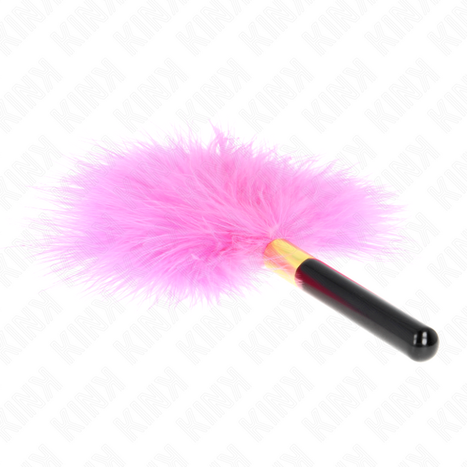 Pleasurements – Kink – Fuchsia Gold Metal Tickle Feathers 18 Cm